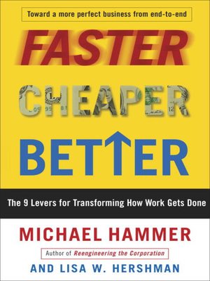 cover image of Faster Cheaper Better